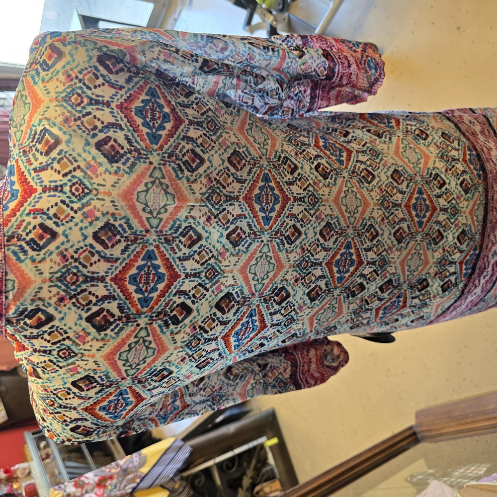 Boho Chic Patterned Tunic Dress - Picture 5 of 11